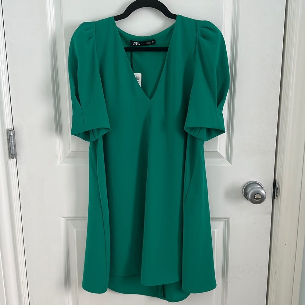 Zara Emerald Green Mini Dress